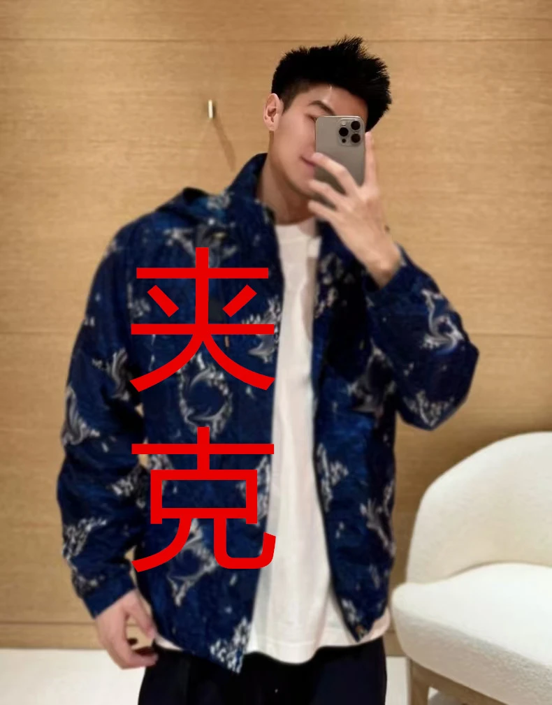 020-028（夹克链接棒球服）2025夏季时尚潮牌百搭外套