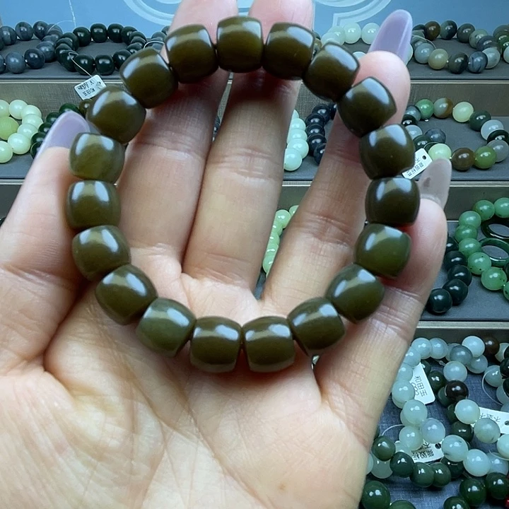 和田玉未镶嵌手链