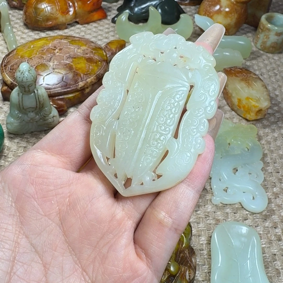吊坠白玉菩提挂件