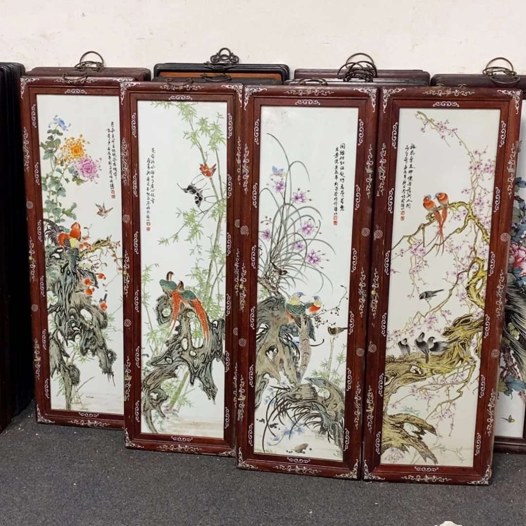 瓷1.2*40*4景德镇瓷板画柴窑烧制