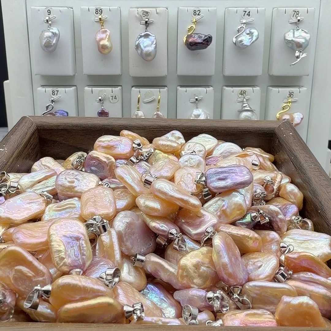颈饰合金淡水珍珠