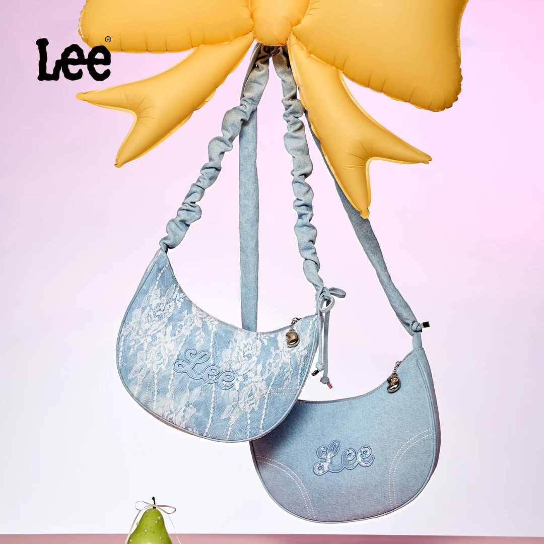 Lee官方新款云浪包女斜挎包新中式刺绣腋下包时尚百搭单肩托特包