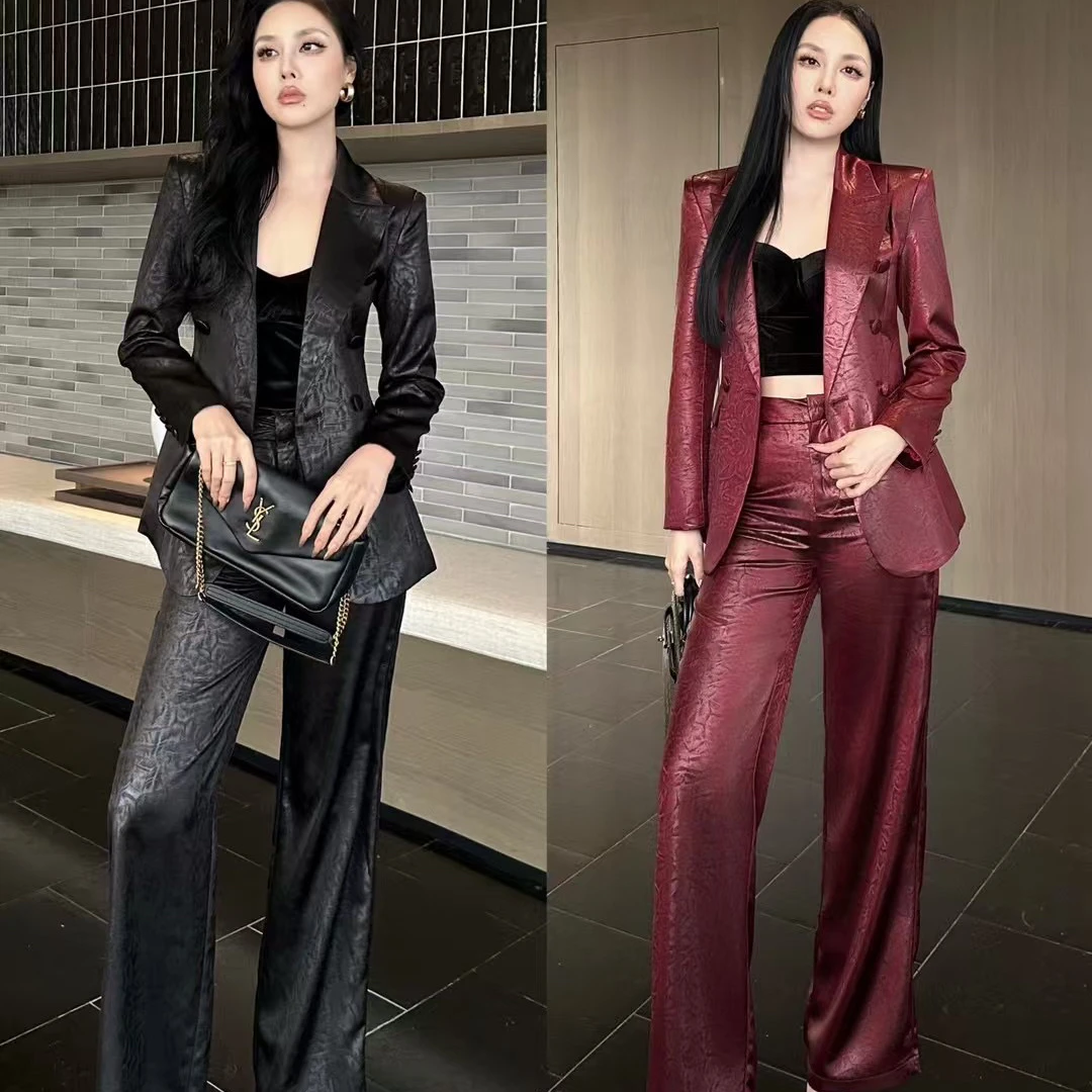 【MINERFUSHI】早春季设计款时尚气质修身轻熟风薄款西装俩件套装