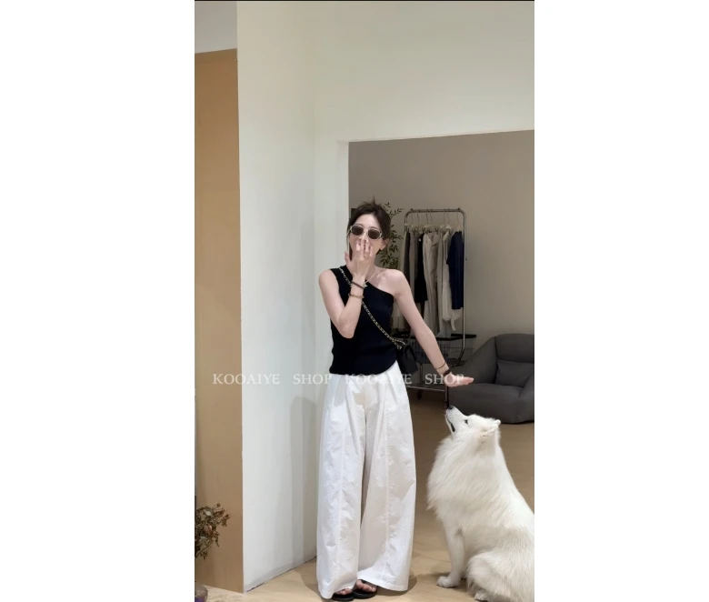 【灵动缪斯】清货-只出不进-设计感斜肩针织衫（不能机洗平铺晾晒）