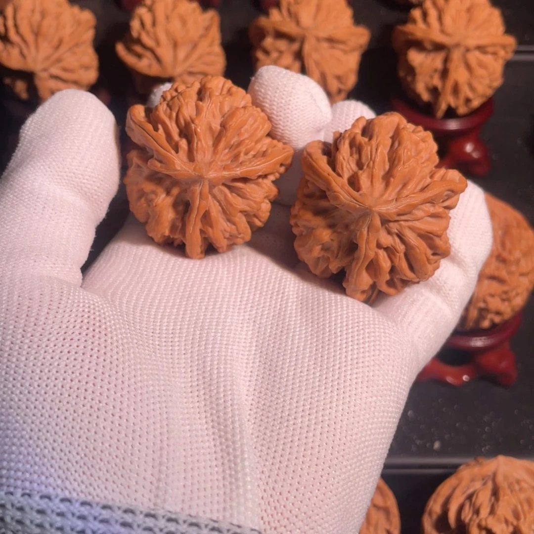 吏***书文玩核桃把件42官帽