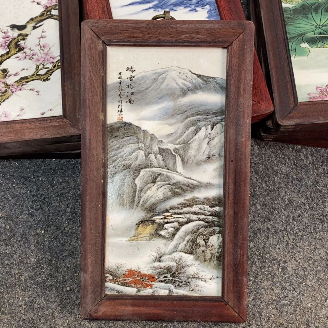 瓷30*16 景德镇瓷板画柴窑烧制