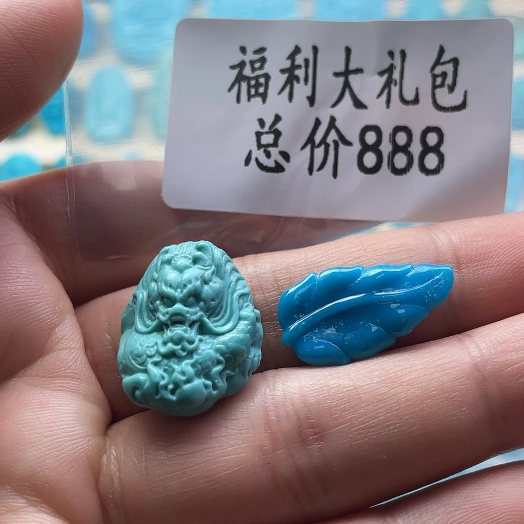 绿松石银S925镶嵌颈饰