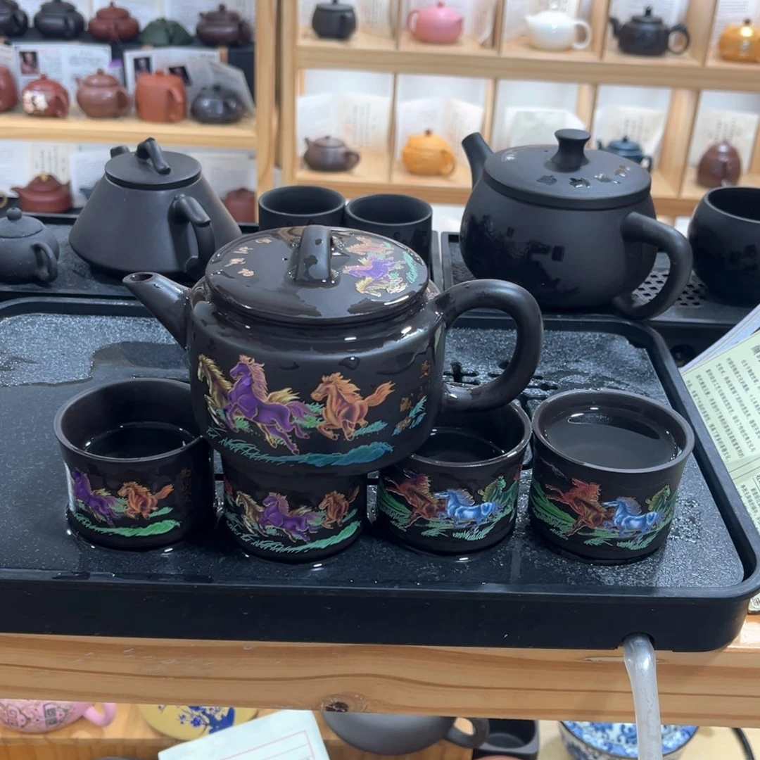 茶壶紫砂一壶4杯123
