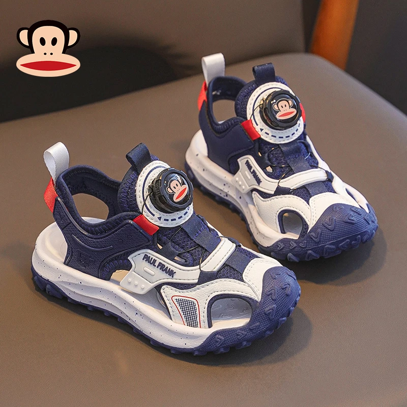 大嘴猴儿童凉鞋男童包头凉鞋2025夏季男孩运动凉鞋软底防臭凉鞋潮