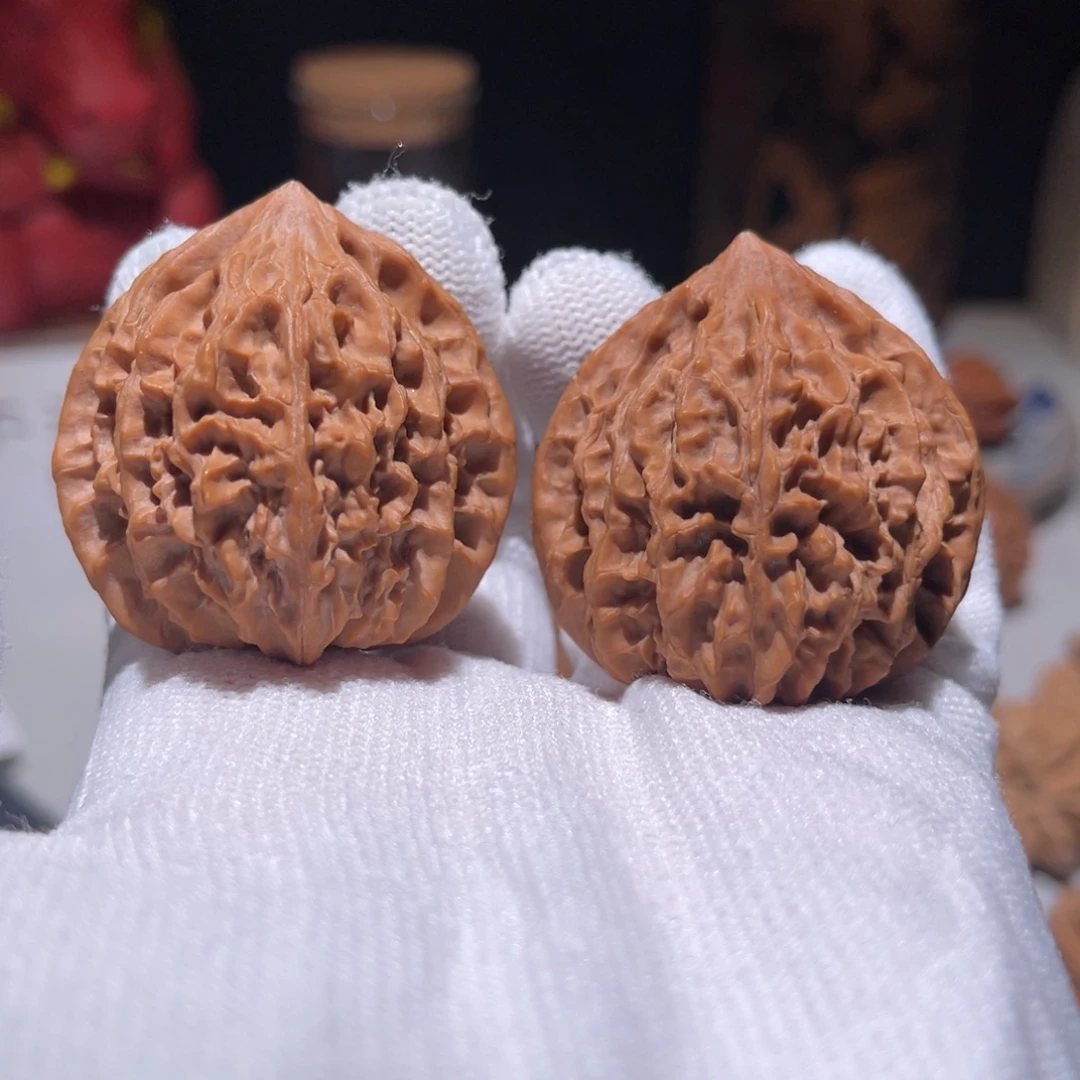 把件文玩核桃41 老灯笼全品，43g