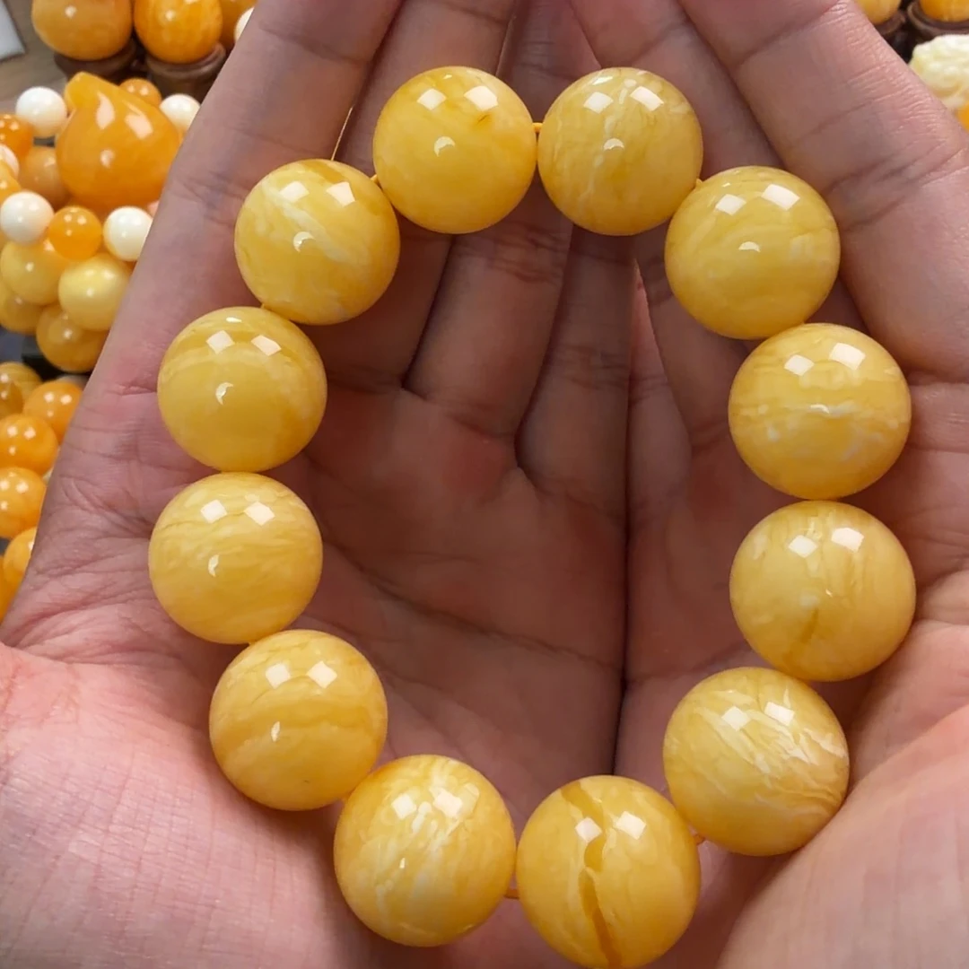 琥珀未镶嵌珠宝奇石20mm同料