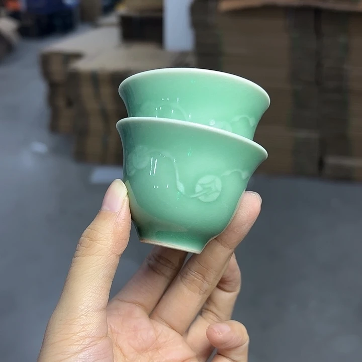 龙泉云间青瓷小米茶器