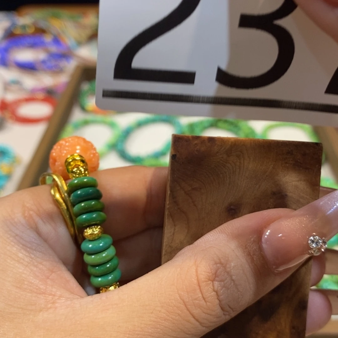 木圆珠圆雕手工串237