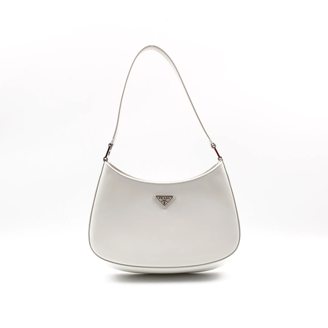 95新 Prada/普拉达 白色腋下单肩包 T10155892