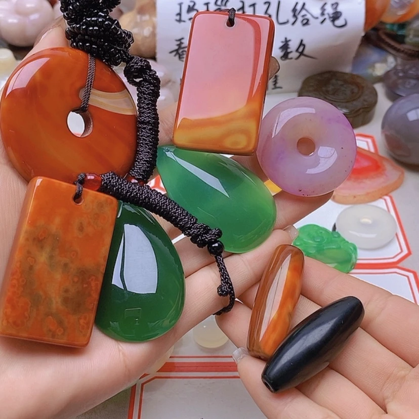 【闪购商品】未镶嵌玛瑙/玉髓珠宝半成品周*