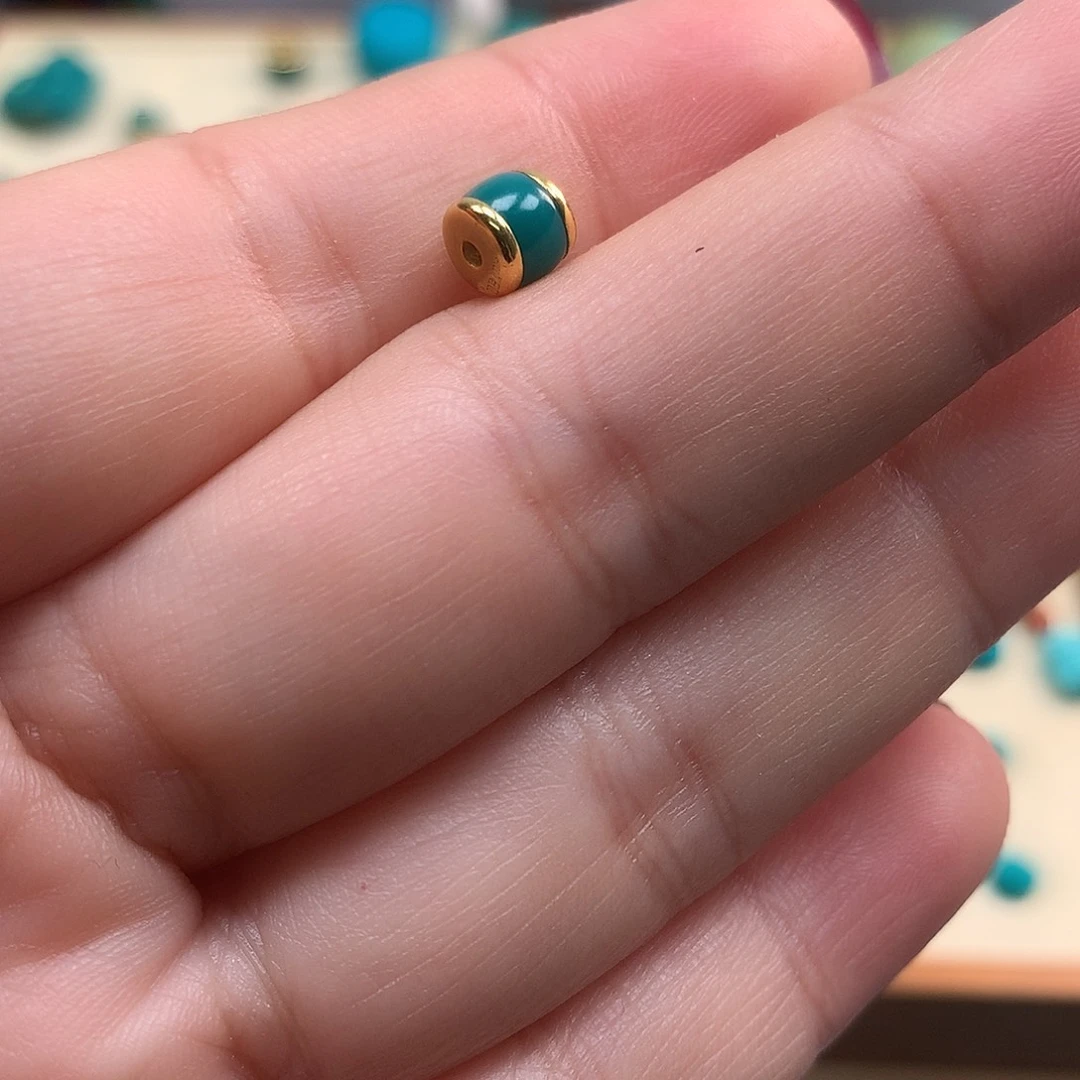 绿松石配饰18K金镶嵌