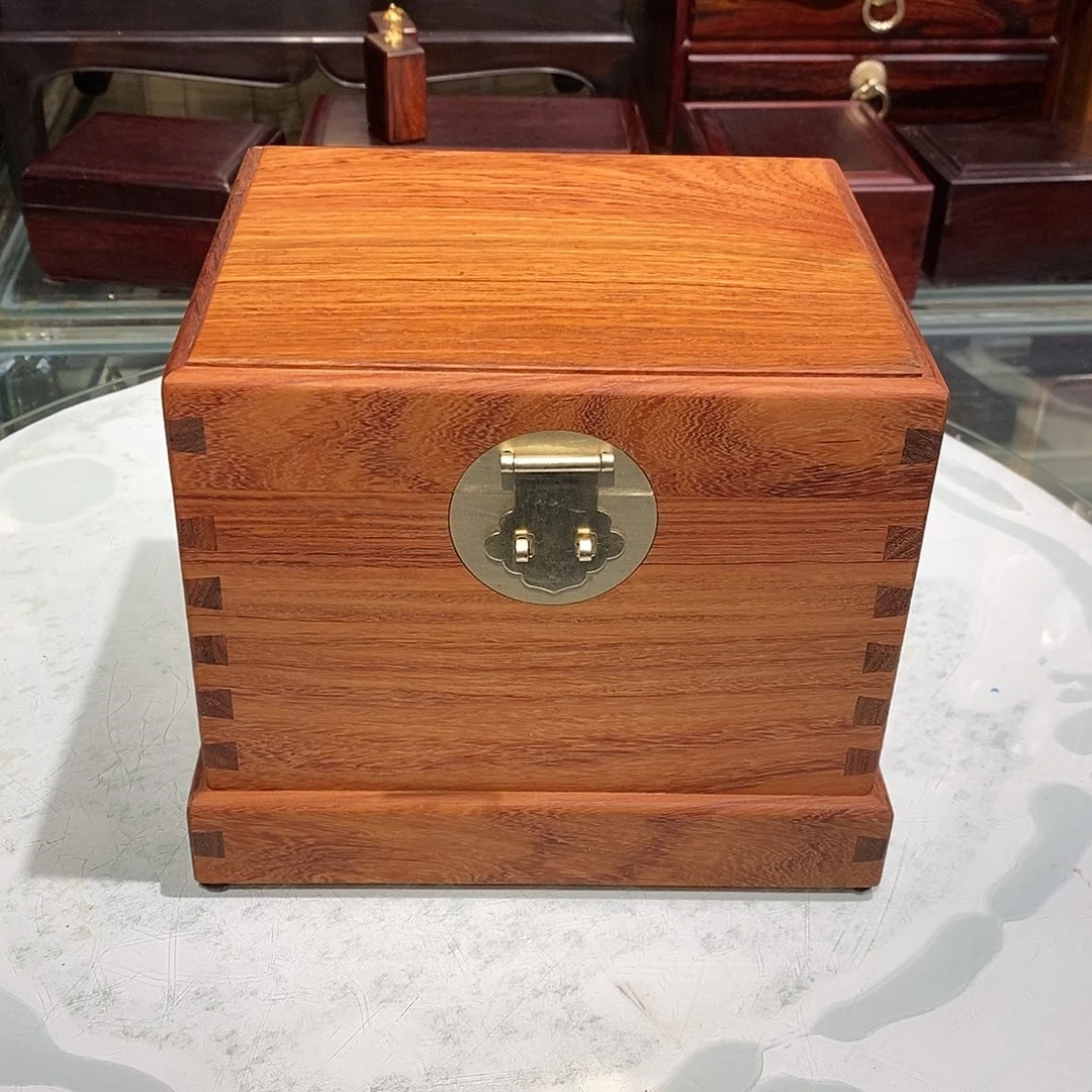 大果紫檀（缅甸花梨）独板百宝盒