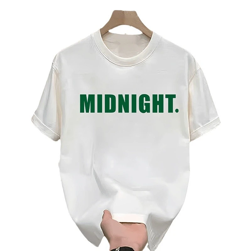 夏季薄款短袖t恤男小熊印花纯棉圆领ins潮流休闲情侣款上衣打底衫