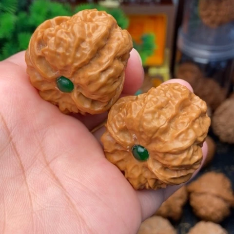 文玩核桃吊坠金蟾35.6精修