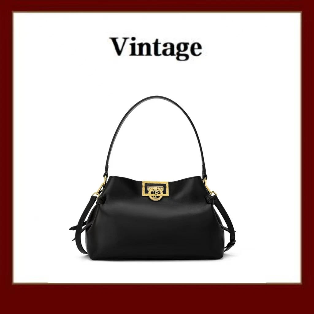 FIMKA时尚潮流高级感黑色单肩斜挎包包