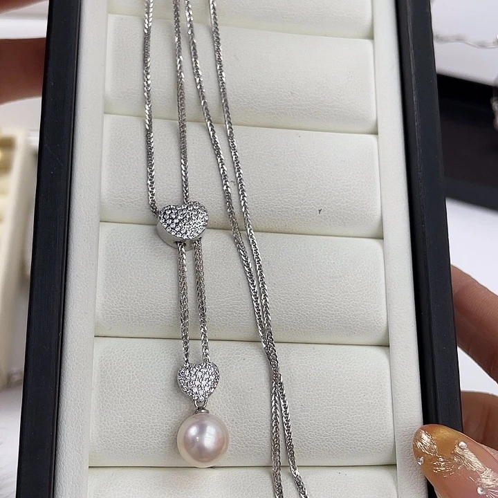 颈饰海水珍珠银S925镶嵌