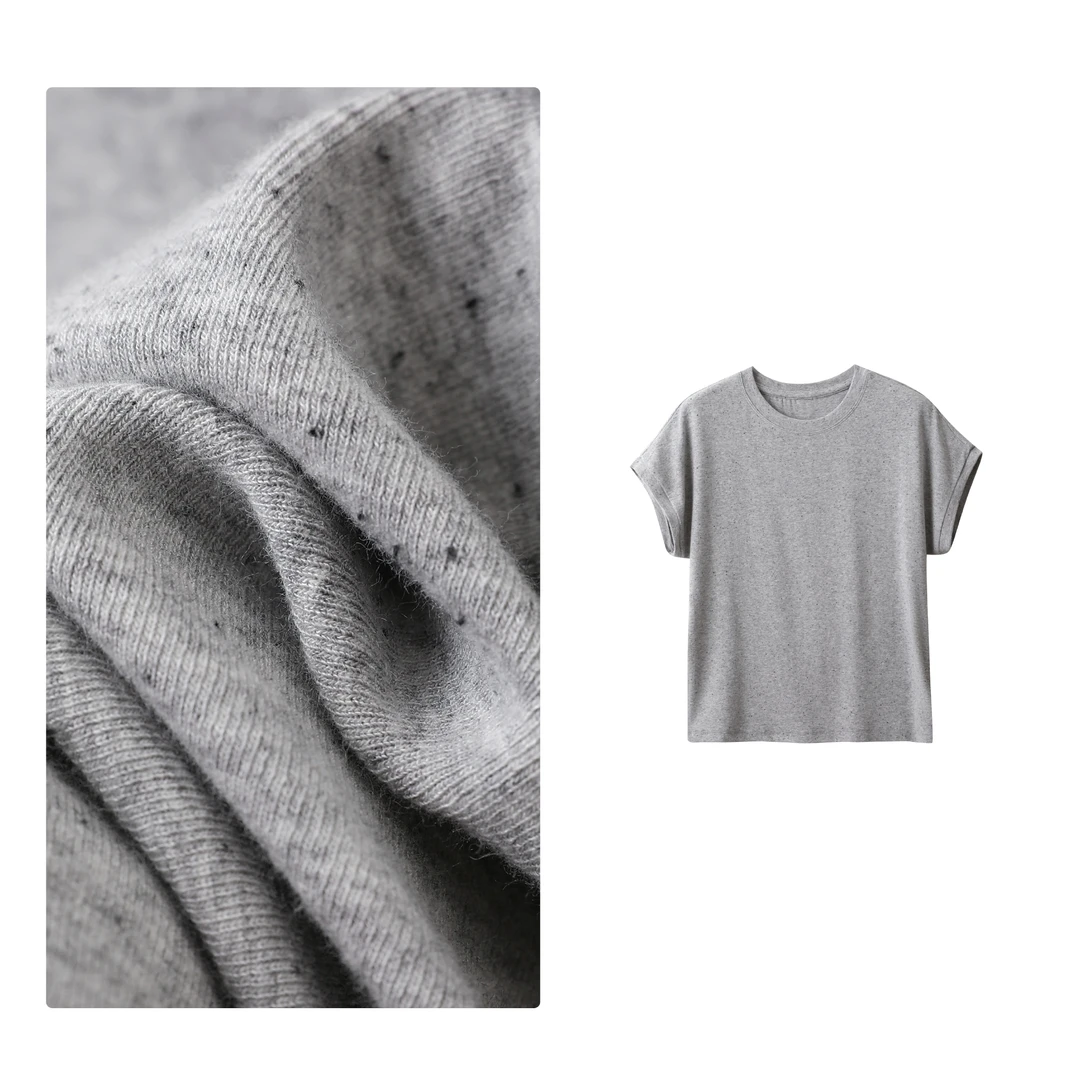 特！门店21&9！糖豆T恤」气质飞飞袖百搭正肩显瘦圆领短袖上衣D40149