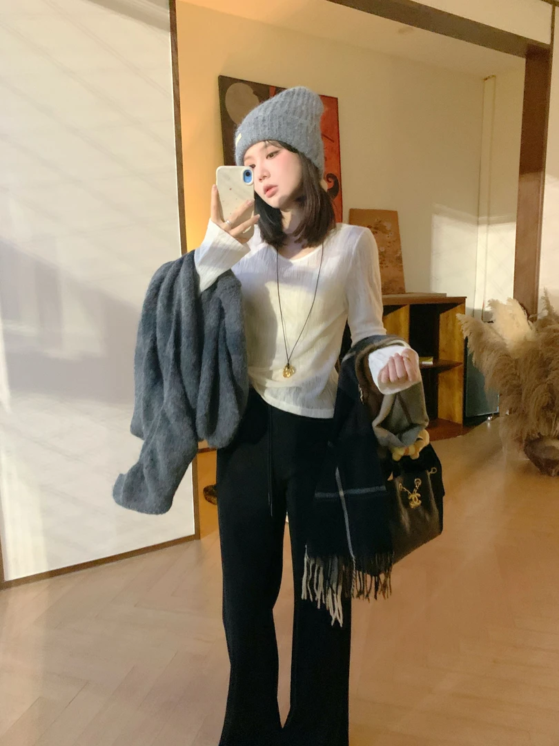 【芝士Cheese】花曼少女 时尚百搭显瘦秋季打底