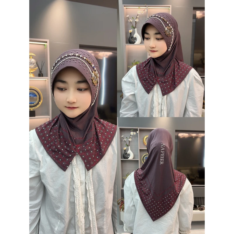 民族风格回族新款水钻重工套头