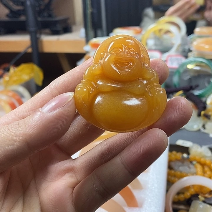 石英质玉（黄龙玉）合金手镯