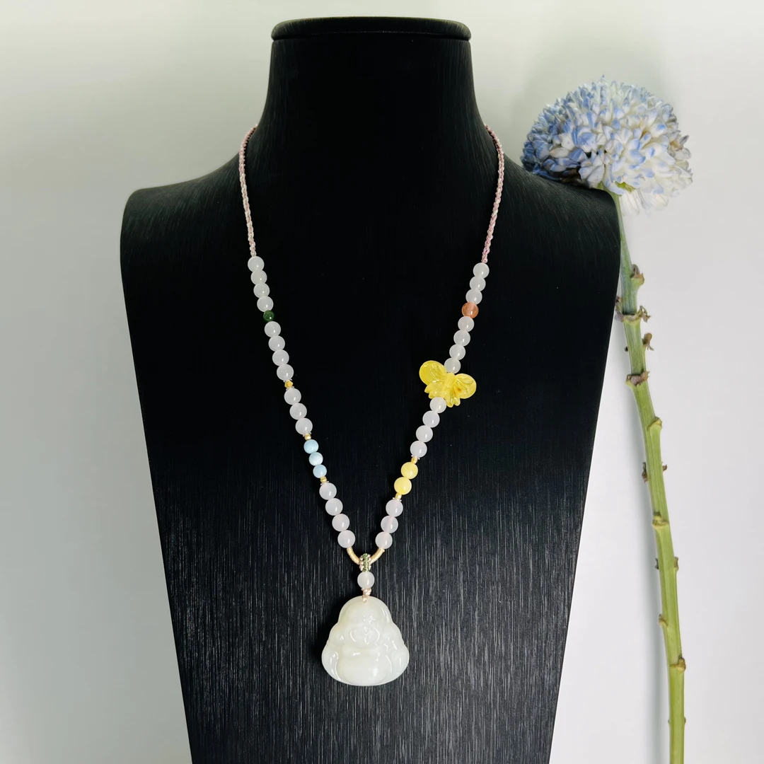 壹屿珠宝 和田玉典藏颈饰佛公