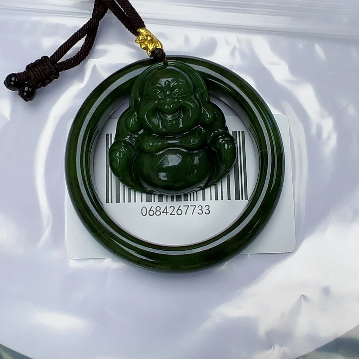 娜***娜和田玉未镶嵌手镯包容57搭吊坠