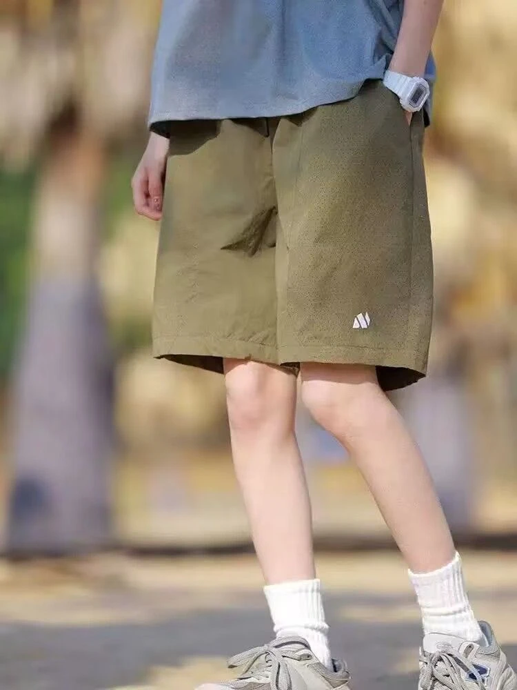 原野防晒空间GRASS SPACE 日系轻薄透气快干短裤女夏季宽松五分裤