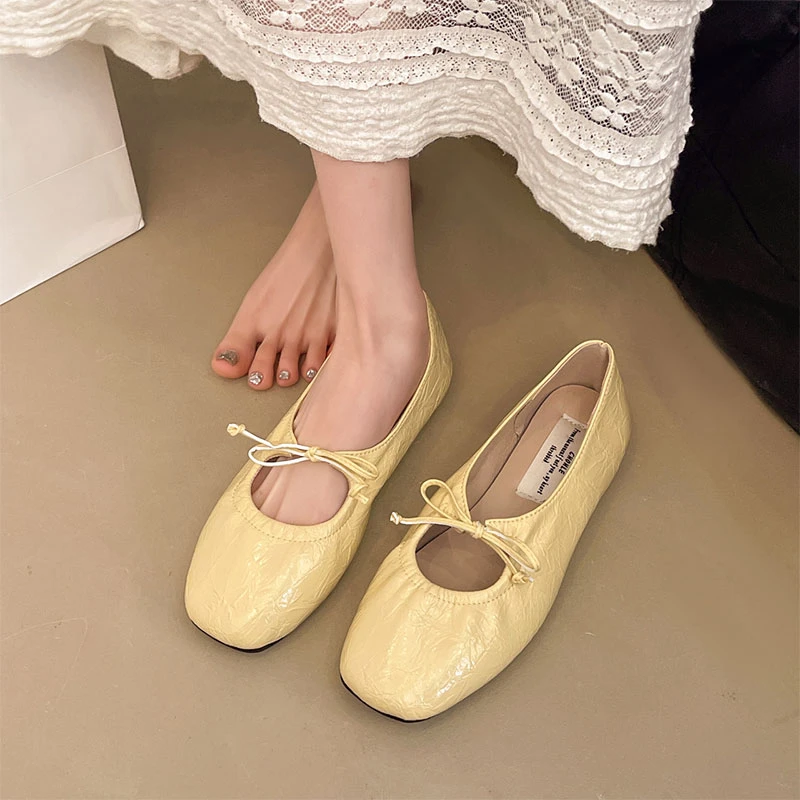 平底法式温柔晚晚鞋女鞋子2025新款春季软底百搭奶奶鞋配裙子单鞋