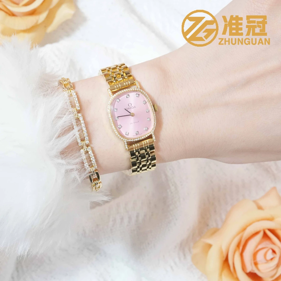 95新 Omega/欧米茄 21*24.5mm手动机械FN5978碟飞系列瑞士表