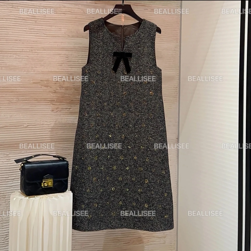 【宠粉价】秋冬新款无袖显瘦国风时尚宽松连衣裙W-A1508/2025直播女