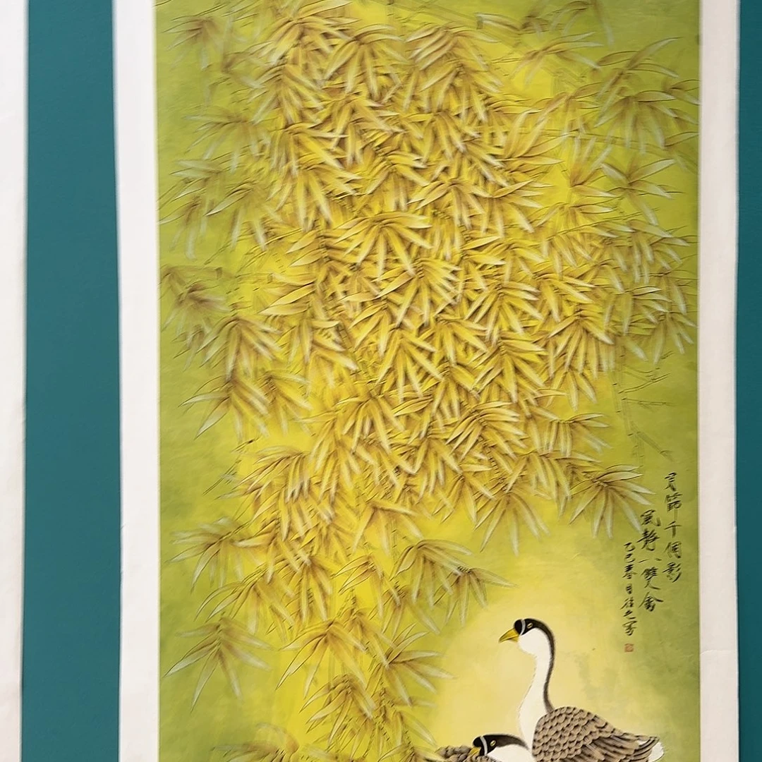 国画国画纯手绘山水花鸟作品