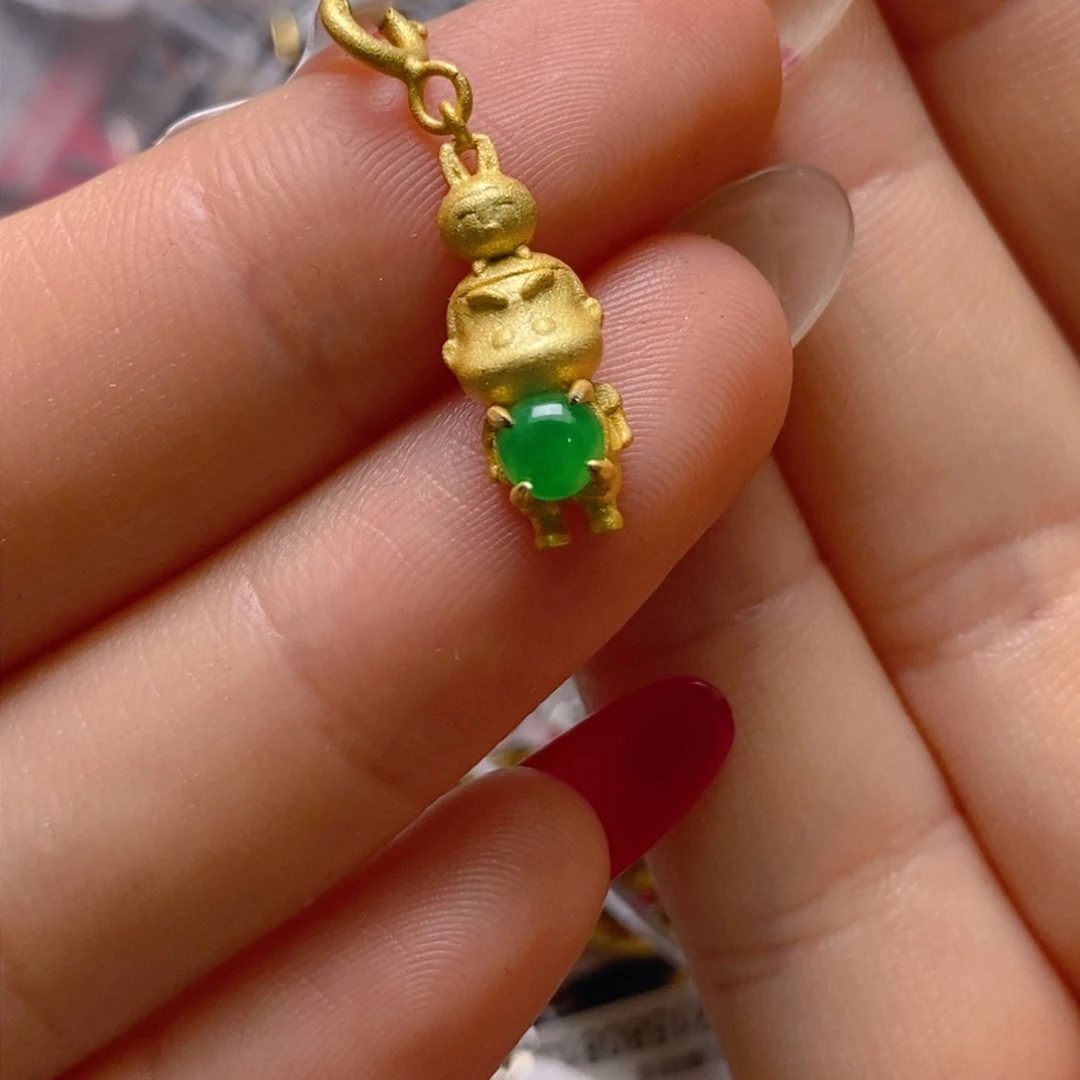 银S925镶嵌戒指翡翠百内无证书