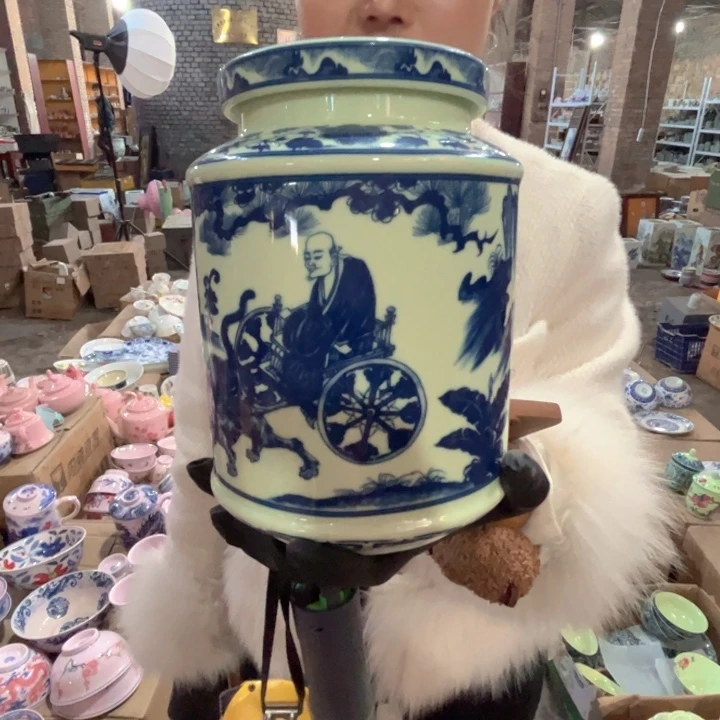 摆件陶景德镇豪高温瓷茶叶罐