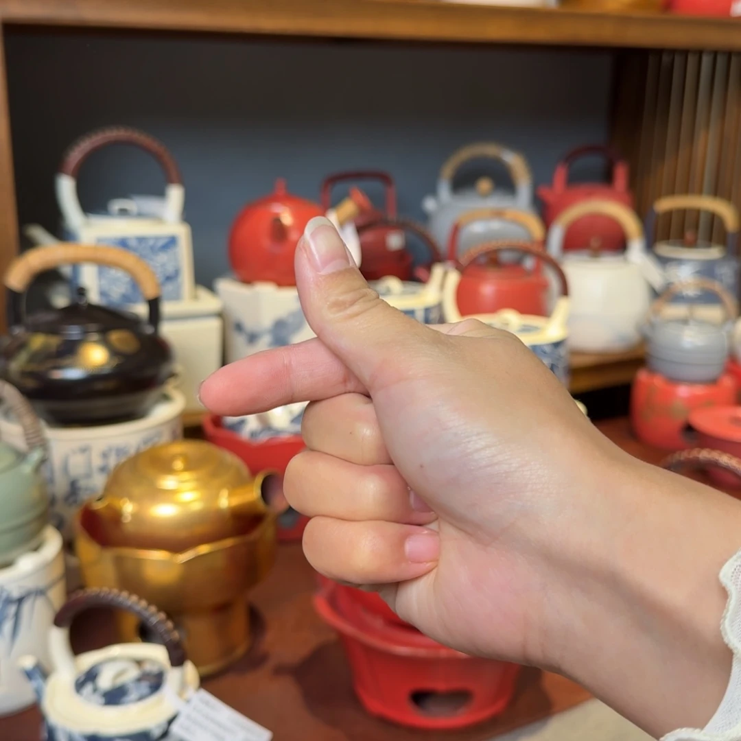 青***衿青花瓷梵山堂陶壶竹节小品壶