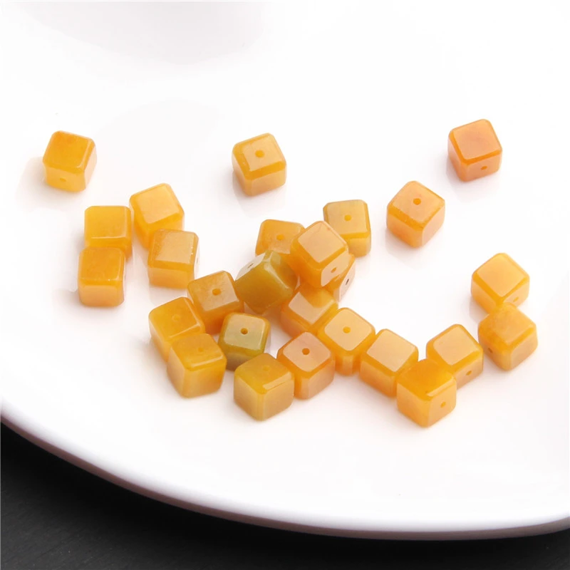 冰黄舒8MM方糖散珠 K1331 多样性发一