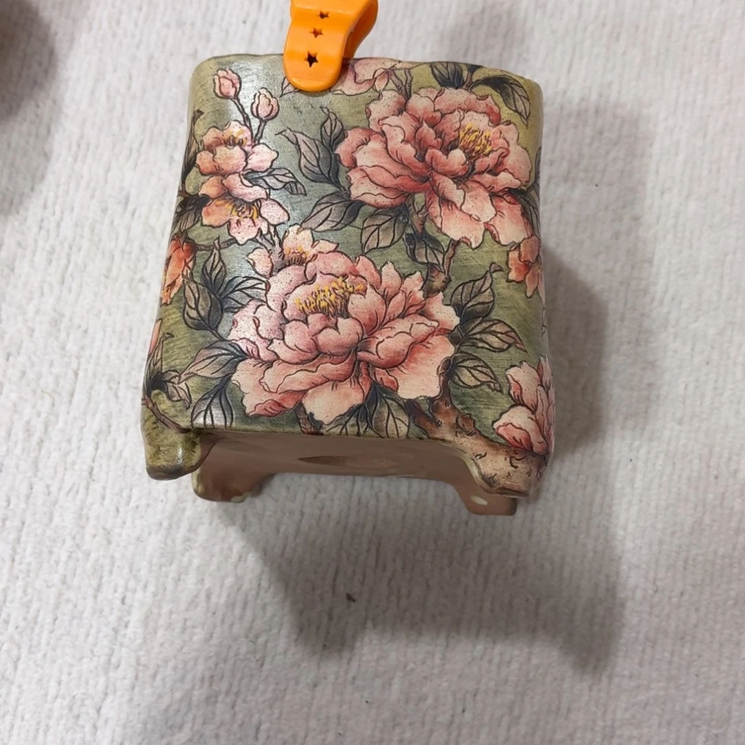 德***卷花盆紫砂陶瓷多肉花盆精品