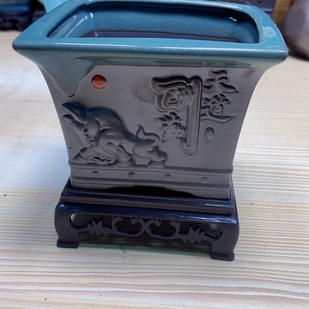 瓷片陶瓷花盆陶瓷艺术