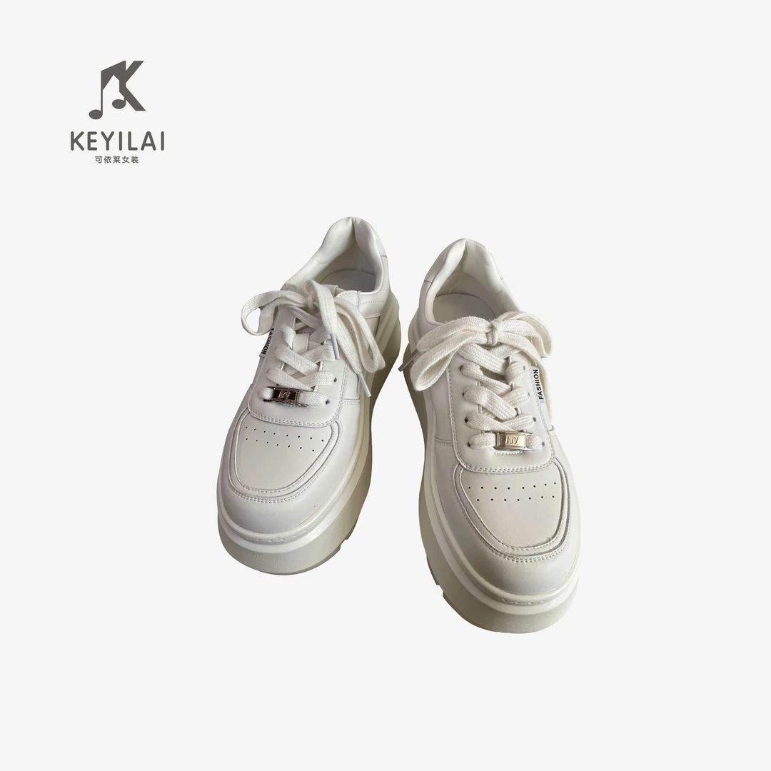 可依莱小白鞋厚底板鞋DCXL1711