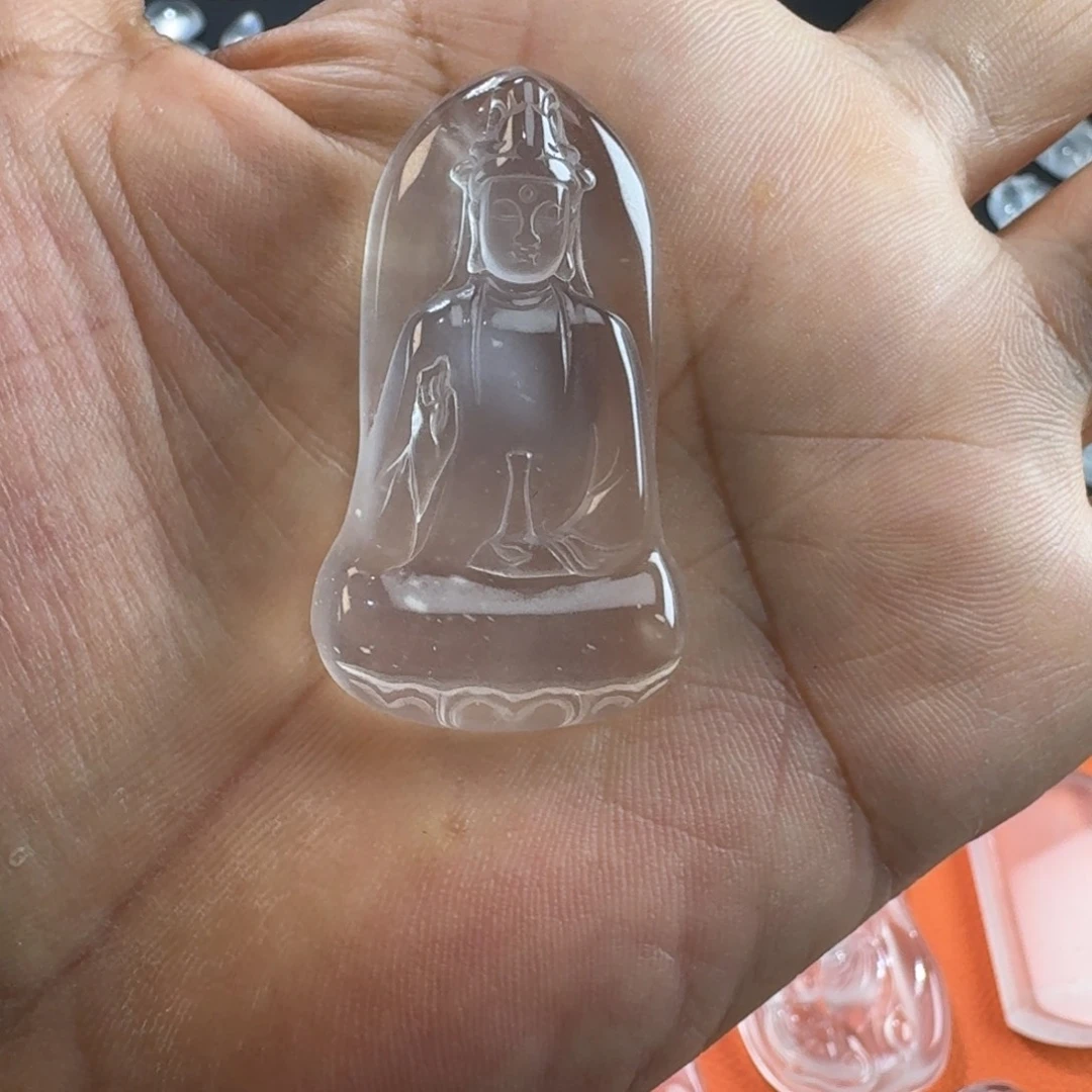 石英质玉未镶嵌吊坠(不含链)