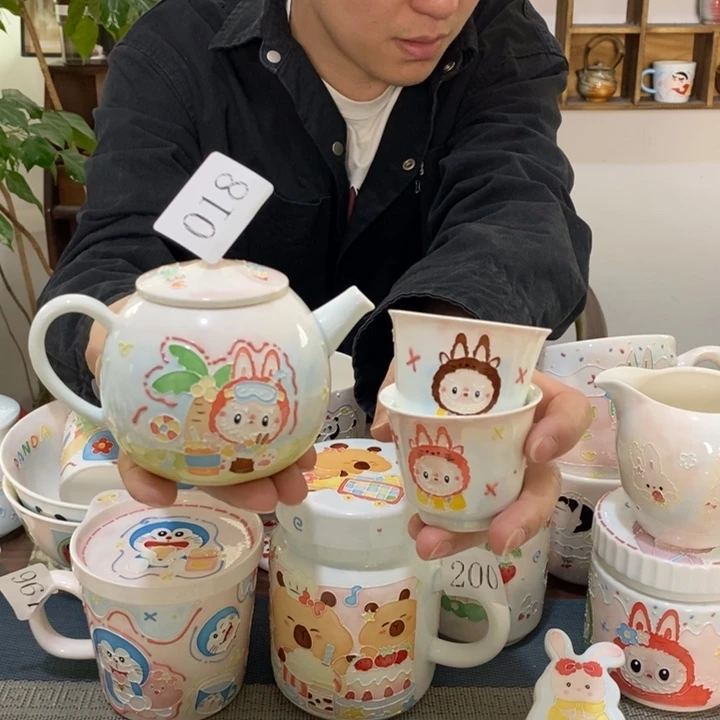 杯咖****迪景德镇釉下彩手绘