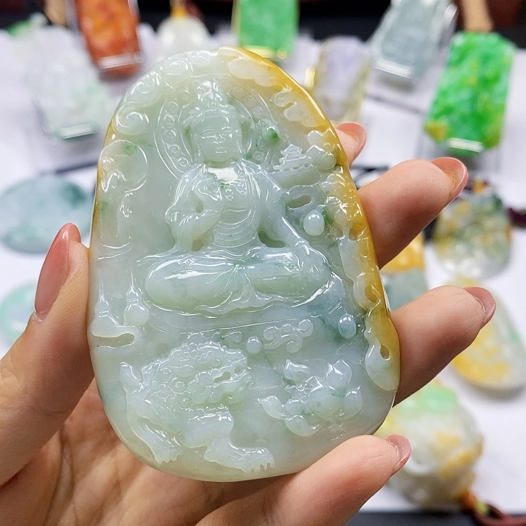 颈饰未镶嵌翡翠天然翡翠A货