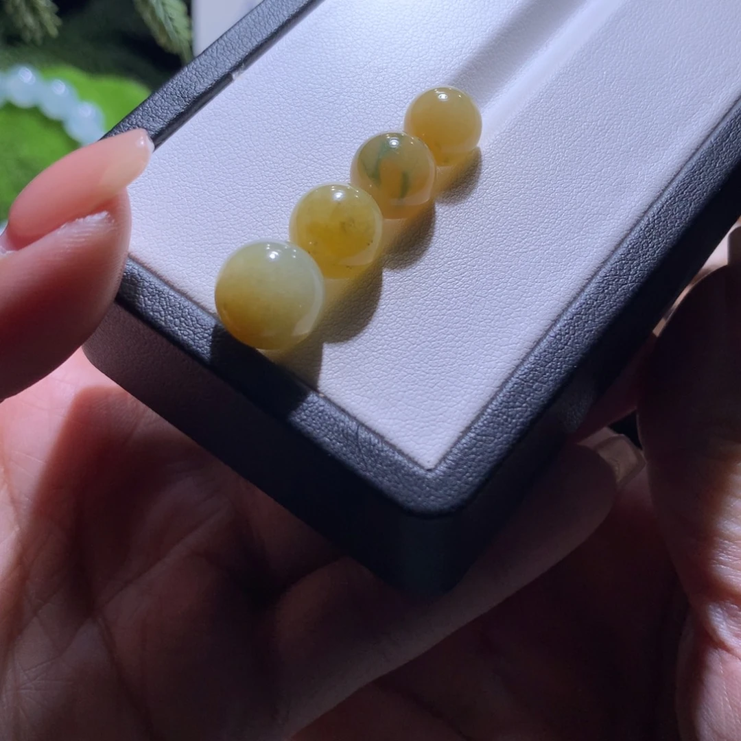 翡翠散珠特价黄翡卡9-12发其一