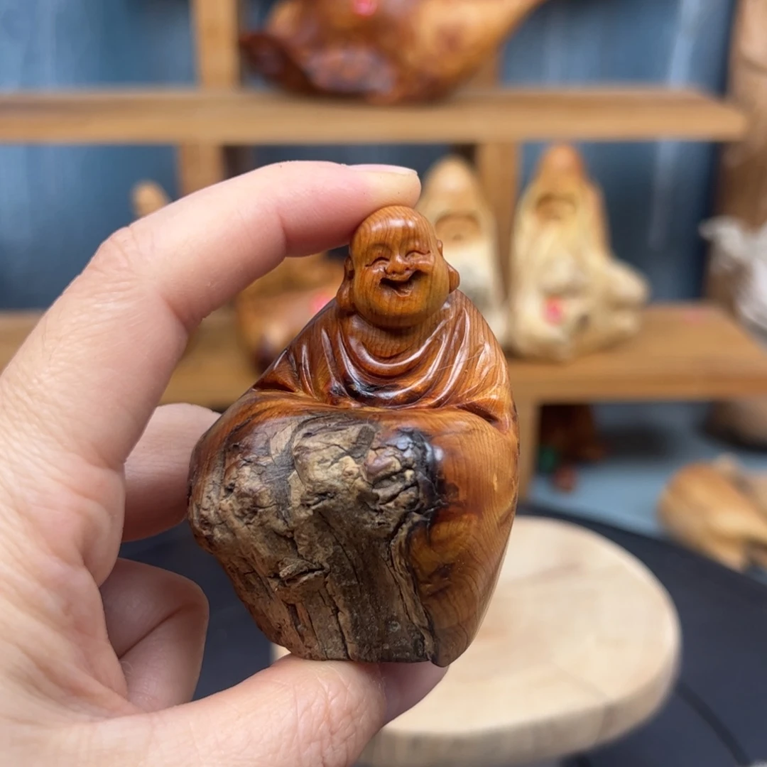 木李*麦崖柏木摆件手把件