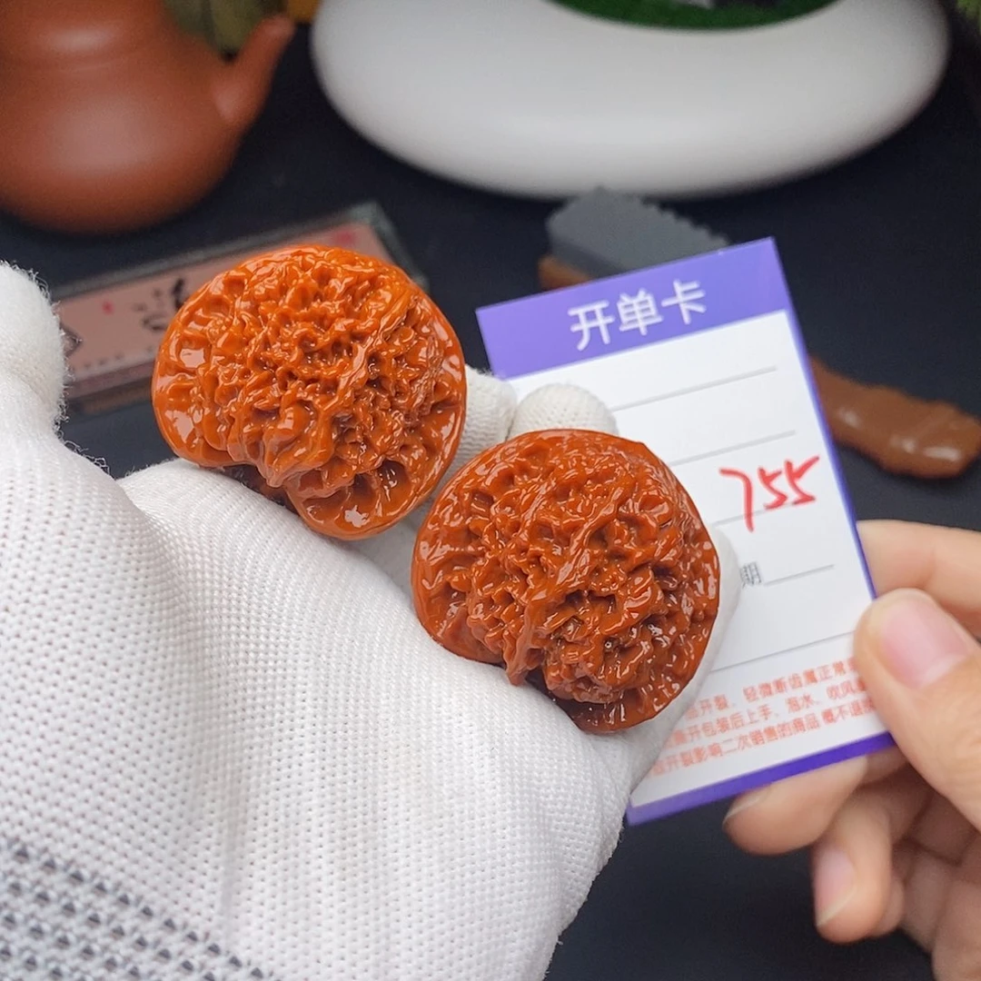 文玩核桃把件42百花山755