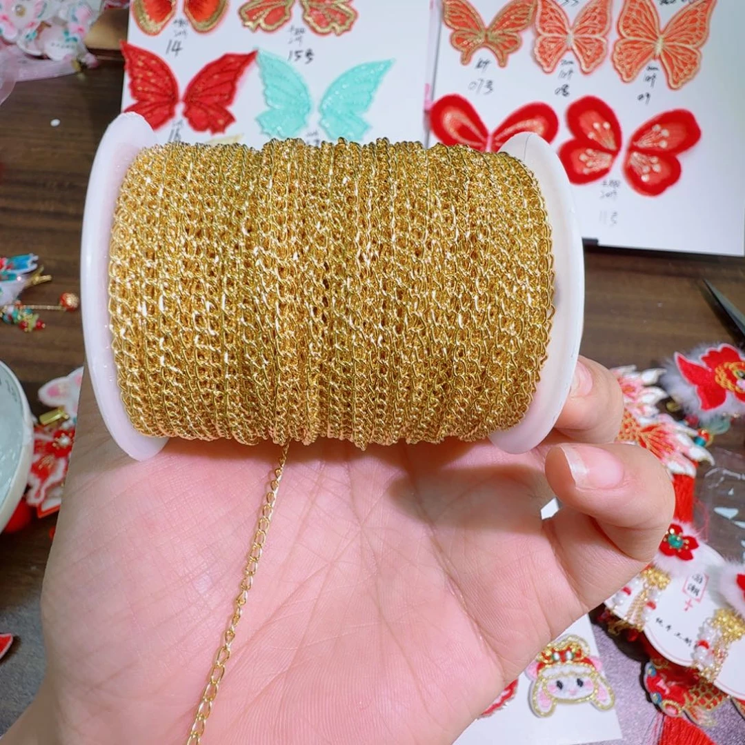 加密链条10米，金色